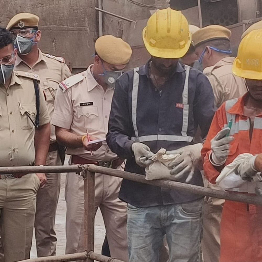 पुलिस ने जब्त किए मादक पदार्थ को नष्ट किया:45 मामलों में 3726 किलो डोडा चूरा और ड्रग्स पकड़ी थी