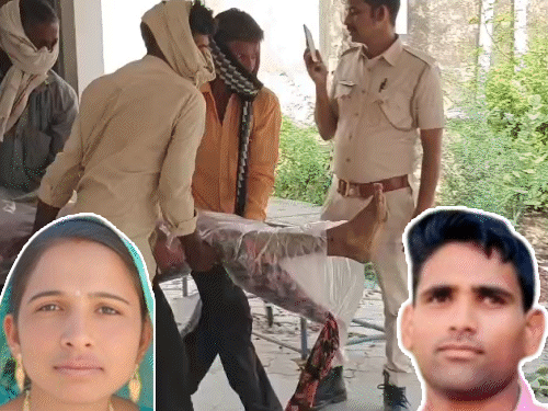 मायके जा रही पत्नी का मर्डर करने वाला पति गिरफ्तार:कुल्हाड़ी-लाठी से हमला किया, हाथ-पैर तोड़ डाले; अवैध संबंधों के शक में हत्या