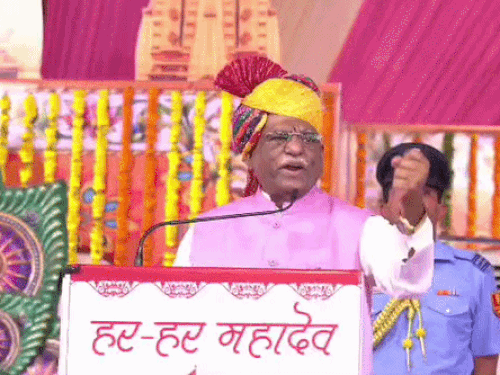 राज्यपाल बोले-संत समाज ने इंदिरा गांधी को दिया था श्राप:बिना नाम लिए ममता बनर्जी पर भी कसा तंज; प्राण प्रतिष्ठा कार्यक्रम में शामिल हुए