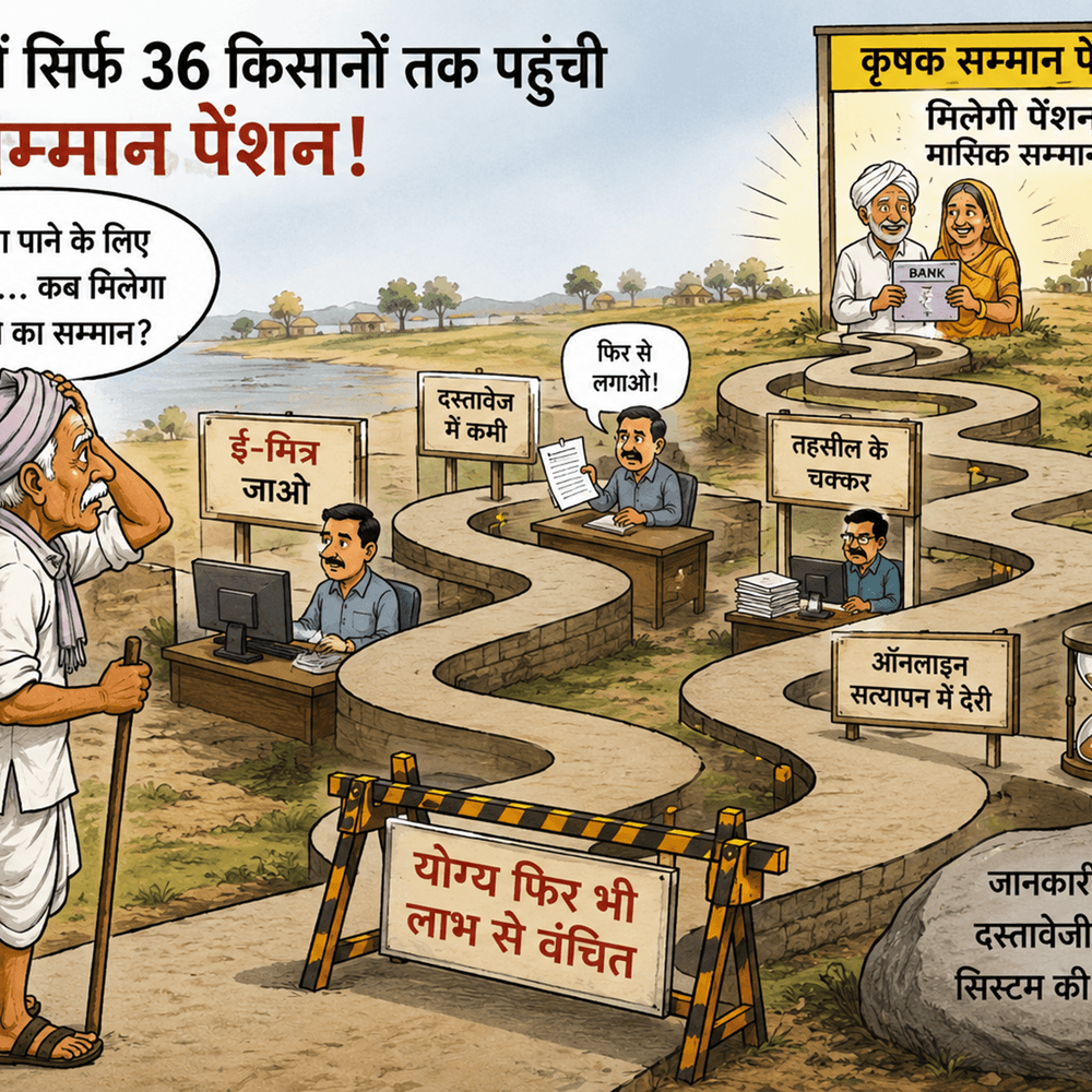 3 साल में सिर्फ 36 बुजुर्गों तक पहुंची कृषक सम्मान पेंशन, वजह- जानकारी और सत्यापन की अड़चन