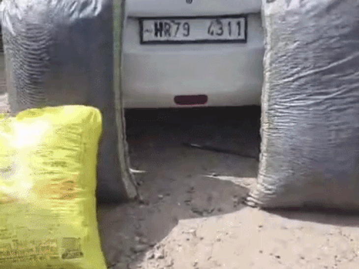 उदयपुर में 45 किलो अवैध डोडा चूरा जब्त:तस्कर छोड़ भागे कार; ANTF की सूचना पर प्रताप नगर थाना पुलिस की कार्रवाई