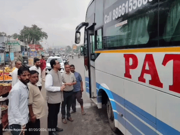 उदयपुर में मॉडिफाई की स्लीपर-लग्जरी 4 बसों को किया सीज:बलीचा चौराहे पर विधिक प्राधिकरण-परिवहन विभाग ने की जांच; 6 बसों पर लगाई पेनल्टी