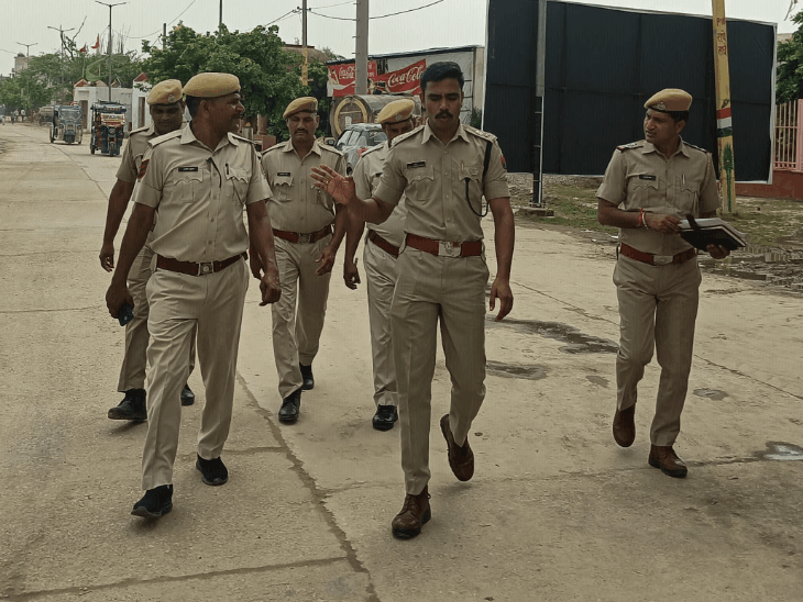 एसपी ने पूंछरी में सुरक्षा का लिया जायजा:गुरु पूर्णिमा मेले से पहले व्यवस्थाएं परखीं, तैयारियां जांची