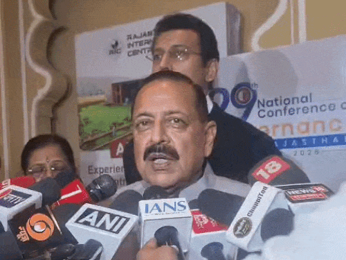 केंद्रीय मंत्री बोले- लोगों की क्षमता बढ़ाने के लिए एआई:जितेंद्र सिंह ने कहा- इस तकनीक से लोगों को हर सेक्टर में मिल रही मदद
