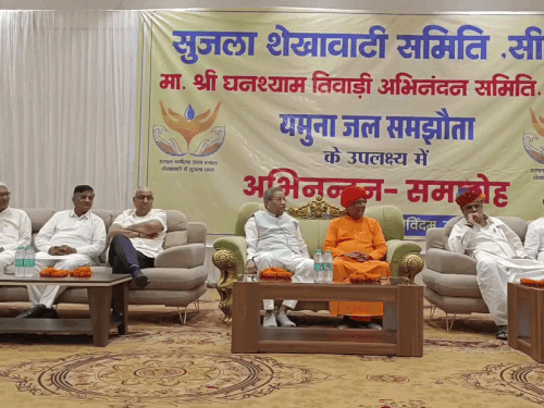 घनश्याम तिवाड़ी बोले-अब न गवर्नर बनना है, न ही मंत्री:हेम प्रोजेक्ट से शेखावाटी तक पहुंचेगा रावी-व्यास-सतलज का पानी; कांग्रेस वाले मुंह दिखाने लायक नहीं