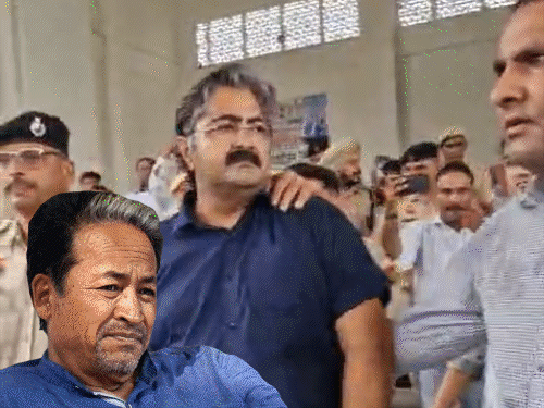जंतर-मंतर प्रोटेस्ट, हरियाणा में नाकेबंदी:सोनीपत में पुलिस ने कोचिंग संचालक की गर्दन पकड़ी, कुरुक्षेत्र में चढ़ूनी भी डिटेन; 4 जिलों में प्रदर्शन