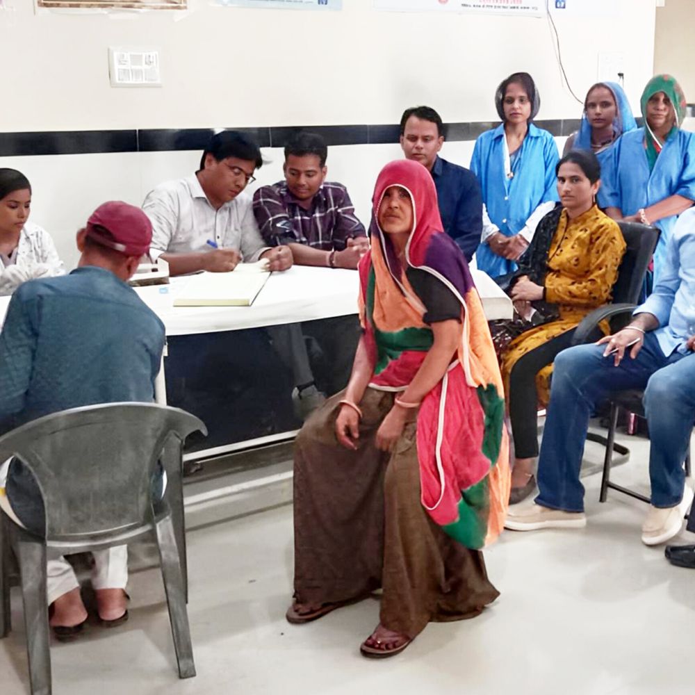 डारडातुर्की में स्वास्थ्य सेवा शिविर में हाई-रिस्क गर्भवतियों सहित विभिन्न रोगों की हुई जांच
