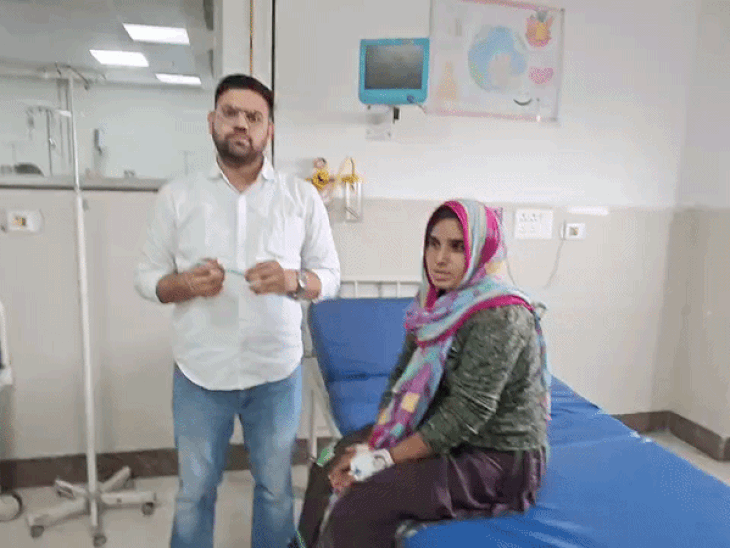 ढाई साल के बच्चे के गले में फंसी सेफ्टी पिन:कोटा के डॉक्टर्स ने सर्जरी कर निकाली, मासूम की नाक में ब्लड जमा हो गया था