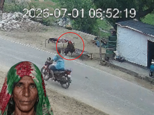 तेज रफ्तार कार ने मां-बेटे को कुचला, VIDEO:महिला की मौत; घर के बाहर चारपाई पर सो रहा था बेटा, मां बैठी थी