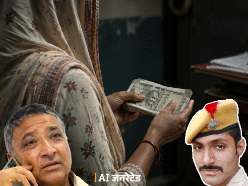 थानेदार बोला-’तुम्हारा बेटा मेरे पास, 50 हजार दो, ले जाओ’:मां गिड़गिड़ाई- ज्वेलरी गिरवी रख 20 हजार ही मिले, धमकाया- श..श..यहां कैमरे हैं