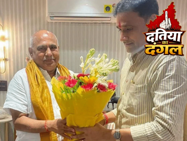 दतिया से नरोत्तम नहीं, आशुतोष तिवारी BJP कैंडिडेट:8KM तक हाईवे जाम, जिलाध्यक्ष समेत पार्षदों के इस्तीफे; आधी रात तक डटे रहे समर्थक