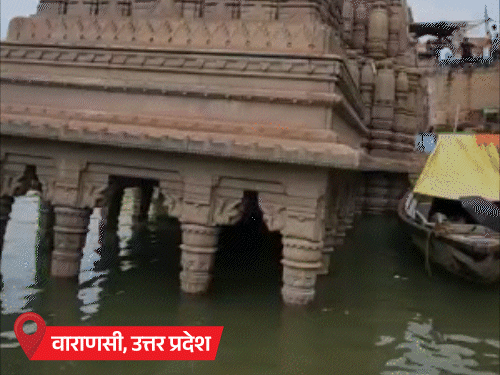 देश के 70% हिस्से में बादल छाए:25 जुलाई तक बारिश का अलर्ट, यूपी में 40 मंदिर डूबे; राजस्थान में तापमान 41° पार