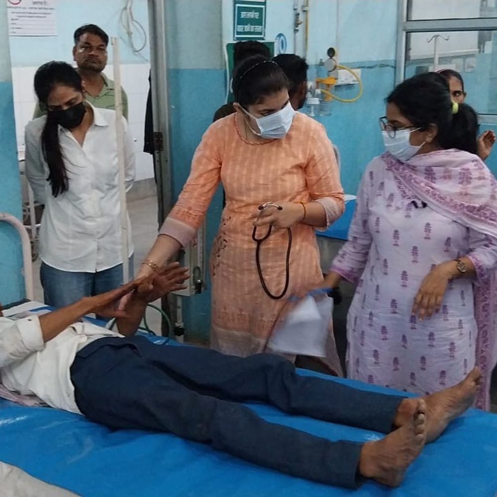 दो बाइक की टक्कर में एक युवक की मौत:ससुराल जाते समय धातरी गांव में हादसा, एक घायल हायर सेंटर रेफर