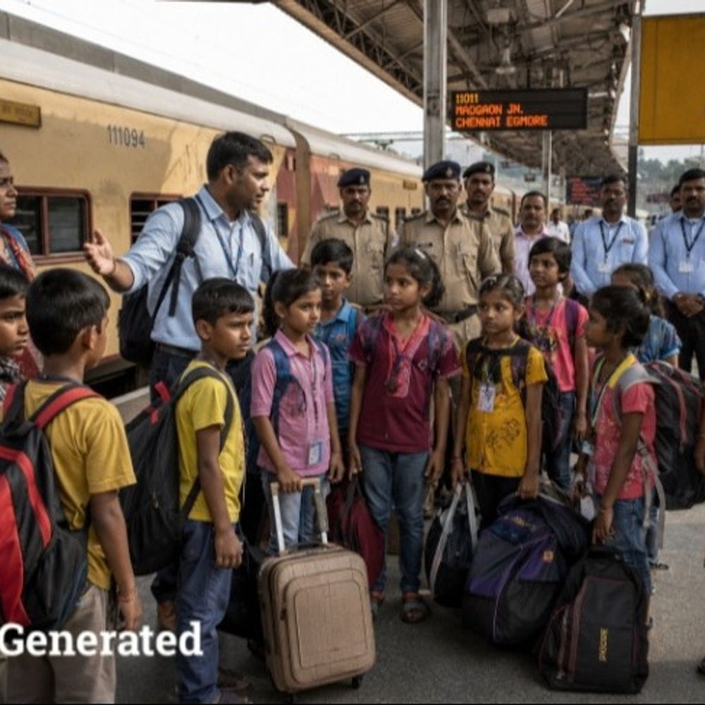 धर्मांतरण कराने राजस्थान से बाहर भेजे जा रहे थे बच्चे:गिरोह ने फ्री पढ़ाई का लालच दिया; गोवा में रेलवे पुलिस ने 7 बच्चों को छुड़ाया
