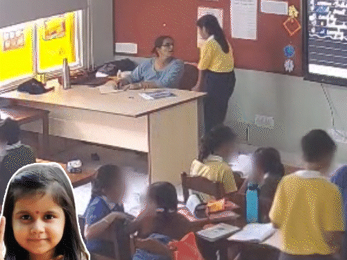नीरजा-मोदी स्कूल में अमायरा की मौत से पहले का VIDEO:कई बार टीचर के पास गई थी; परिवार बोला-बेटी मदद मांगती रही, किसी ने नहीं सुनी