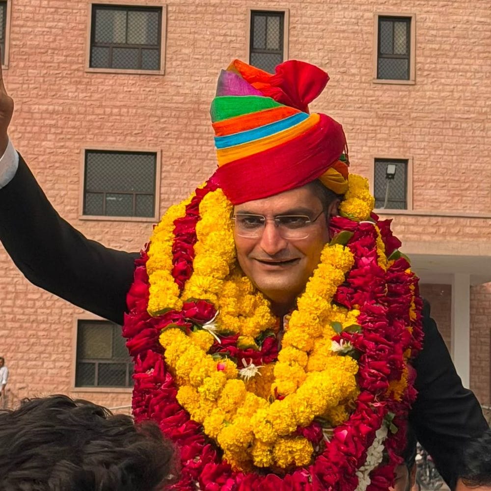 बार काउंसिल चुनाव: भीलवाड़ा के एडवोकेट नीरज गुर्जर बने मेंबर:कहा- यह व्यक्तिगत जीत नहीं, अधिवक्ता समुदाय के विश्वास की जीत