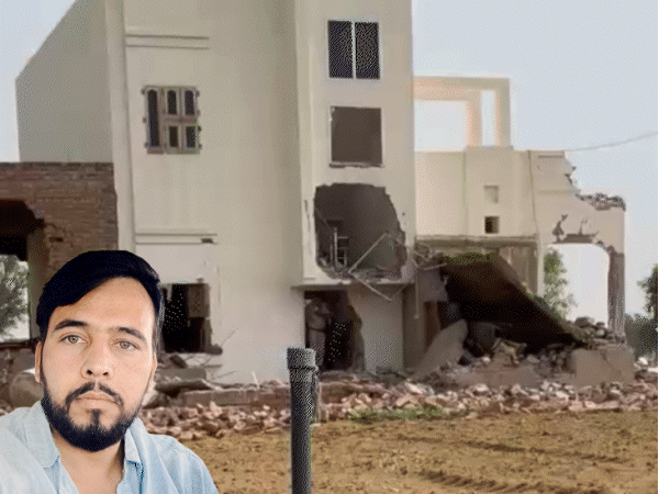 बीकानेर में गैंगस्टर रोहित गोदारा के घर पर चला बुलडोजर:पुलिस बोली- मकान किसने गिराया, पता नहीं; पिछले हफ्ते FBI की चार्जशीट में नाम आया