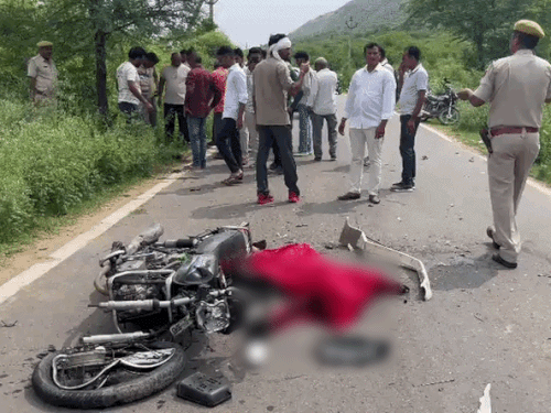 बोलेरो-बाइक की टक्कर में महिला और युवक की मौत:बेटी गंभीर हालत में जयपुर रेफर, बस पकड़ने के लिए पीछे जा रहे थे