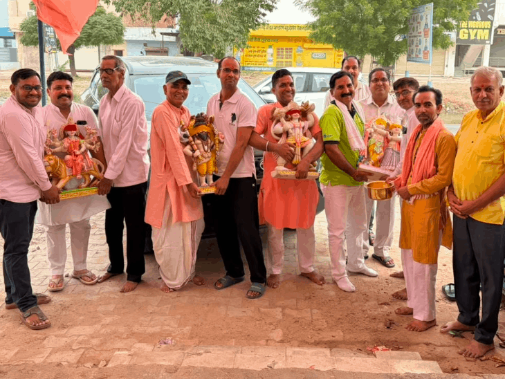 भगवान परशुराम सहित 5 देवी-देवताओं की प्रतिमाएं स्थापित:गौड़ ब्राह्मण सभा भवन में हुई मूर्ति प्राण प्रतिष्ठा, भंडारे में उमड़े श्रद्धालु