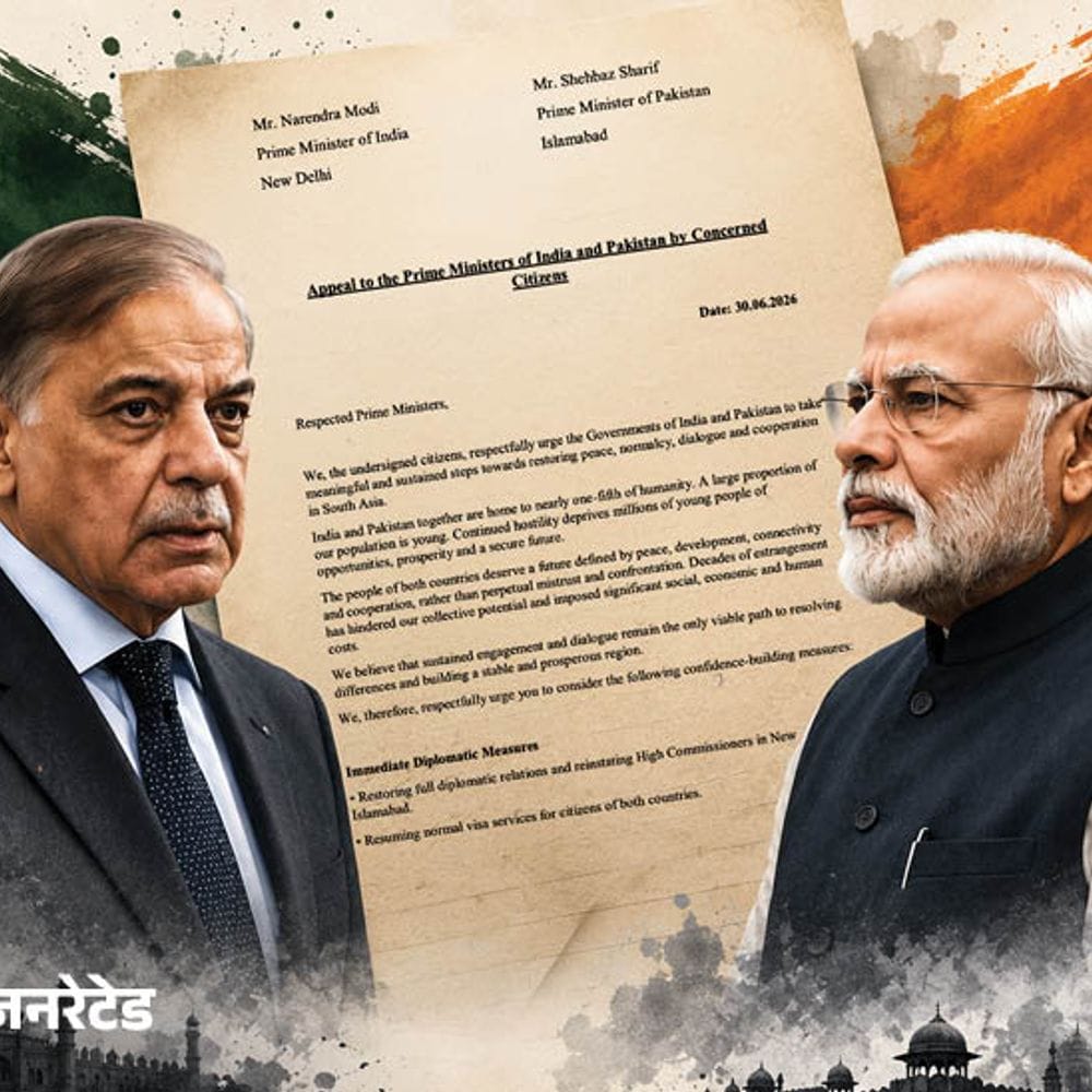 भारत-PAK की 117 प्रमुख हस्तियों ने मोदी-शहबाज को पत्र लिखा:बोले- दुश्मनी खत्म करें, बातचीत और रिश्ते फिर शुरू हों