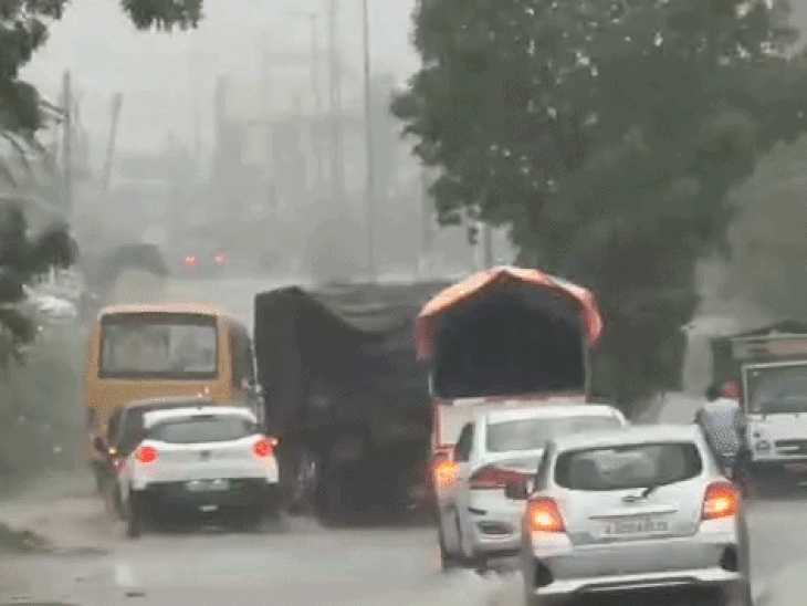 भींडर-कानोड़ में जमकर बारिश हुई, उदयपुर सूखा:शहर में शाम को काले बादलों का डेरा पर बारिश नहीं; कल भी बारिश का अलर्ट