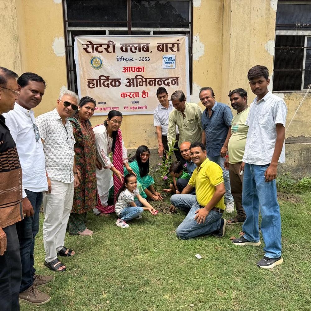रोटरी क्लब ने पौधरोपण कर दिया पर्यावरण संरक्षण का संदेश:हरियाली के साथ सेवा का संकल्प, तय की नई जनसेवा योजनाएं