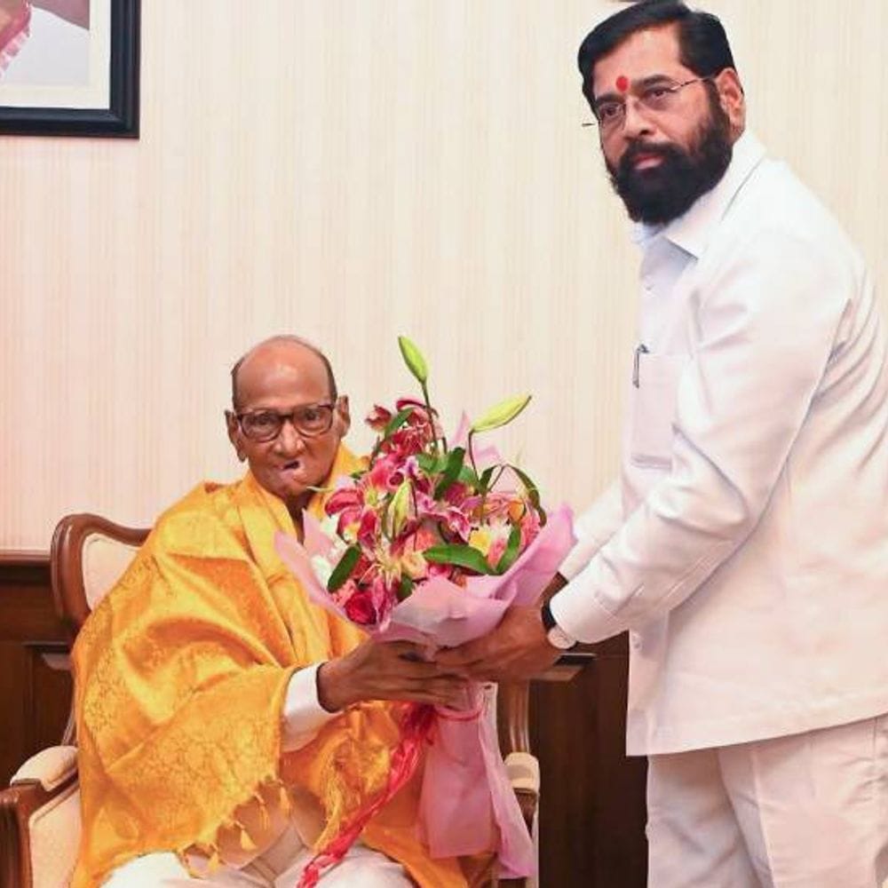 शरद पवार के NDA में जाने की अटकलें:पार्टी ने कहा- विपक्ष को कमजोर करने की साजिश; एक दिन पहले पवार-शिंदे की मुलाकात हुई थी