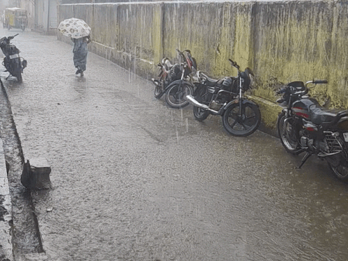 सवाई माधोपुर में 20 मिनट की तेज बारिश:गर्मी और उमस से मिली राहत, जाम नालों से मानसून में बढ़ेगी परेशानी