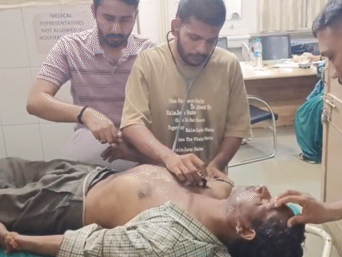 साधु ने 500 रुपए नहीं देने पर हाथी से कुचलवाया:पसलियां टूटीं, पुलिस बोली- पैसे मांगने की बात गलत, बार-बार सूंड के पास जा रहा था
