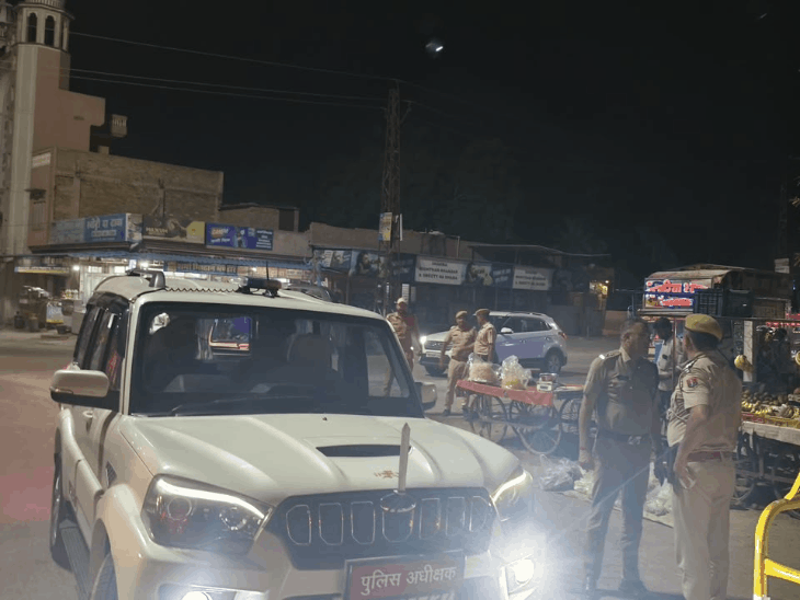 हनुमानगढ़ में 4 घंटे तक रही 'ए' श्रेणी की नाकाबंदी:एसपी ने किया निरीक्षण, सीओ-एसएचओ फील्ड में रहे