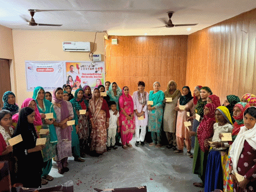 हरसौली में महिला आरक्षण को लेकर बैठक:पोस्टकार्ड, हस्ताक्षर और मिस्ड कॉल अभियान चलाया, OBC महिलाओं को शामिल करने की मांग